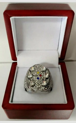 Ben Roethlisburger - 2008 Pittsburgh Steelers Super Bowl Silver Color Ring W Box Cover