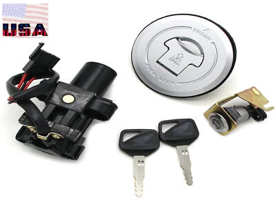 Ignition Switch Gas Cap Seat Key Set for Honda CBR300R 15-2018 CB250F ABS 15-17 Foto 1 de 4
