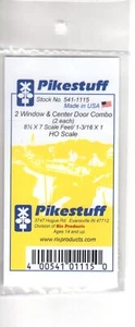 HO Scale Pikestuff 541-1115 Two Window & Center Door Combo pkg (2) - Picture 1 of 1