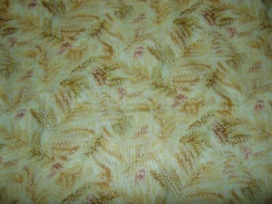 Viewpoint by Timeless Treasures Fabric Cotton Gold Ferns 3 1/2 Yards 44 Wide - Picture 1 of 3