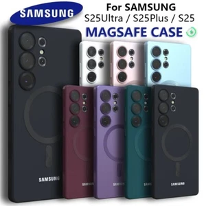 For Samsung S25 S24 S23 S22 S21 FE Shockproof Matte MagSafe Magnetic Case Cover - Picture 1 of 15