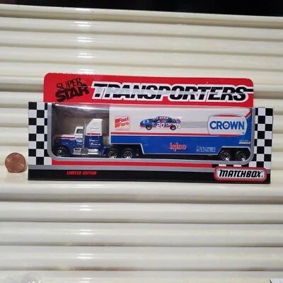 Matchbox White Rose #20 ROB MOROSO CROWN Rcg CY104 1990 Super Star Transporter  - Image 1 of 4