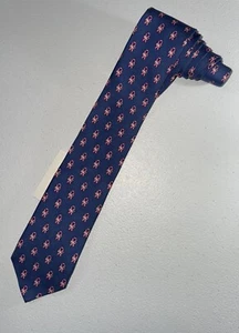 NWT Vineyard Vines Mens Breast Cancer Awareness Silk Tie Pink Ribbons Pink Whale - Picture 1 of 5