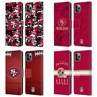 NFL SAN FRANCISCO 49ERS GRAPHICS LEATHER BOOK CASE FOR APPLE iPHONE PHONES