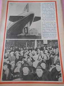 Nouveau Zeppelin L. Z. 129 Allemagne Print 1936 - Picture 1 of 1