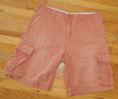 Old Navy Naranja COLOR ÓXIDO ALGODÓN CARGO SHORTS HOMBRE TALLA 36 (38,5 X 11) Foto 1 de 4