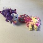 My Little Pony Lot Winged Ice Cream Sparkles 2 Ponies Pink Purple Yellow