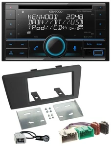 Kenwood CD 2DIN DAB USB MP3 Bluetooth Autoradio für Volvo S60 S70 C70 V70 00-03 - Bild 1 von 8
