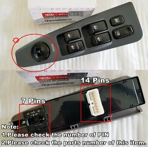 OEM Power Window Main Switch KIA Spectra Cerato Sedan 2004-2006 #935702F200NZ - Picture 1 of 7