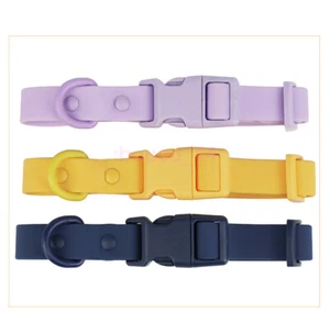 Waterproof Pet Dog Puppy Collar Soft Rubber PVC Adjustable Buckle Neck Strap HOT - Picture 1 of 11