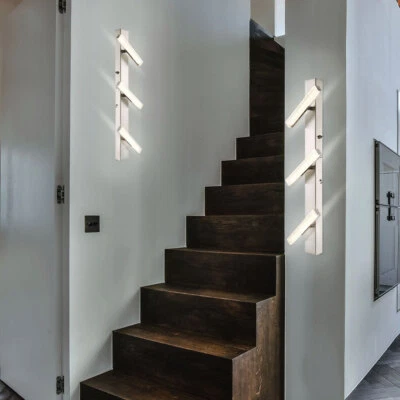 2er Set Corridoio Lampada Parete 3 Fiamma Punti Flessibile Metallo Argento LED - Immagine 1 di 4