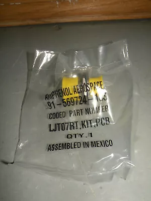 (1) NEW Amphenol MIL Spec Connector 91-569724-18S LJT07RT KIT PCB - Image 1 of 4