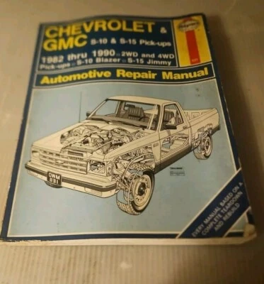 Haynes 1982-1992 Chevy Chevrolet S-10 GMC S-15 2WD/4WD Service Repair Manual - Imagem 1 de 4