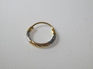 22K Gold Plated Indian Hoop Nose Ring