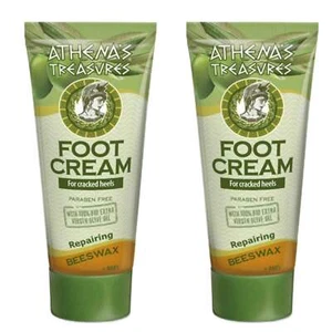 2 Pieces Moisturizing Cracked Heels Repair Foot Cream Beeswax 2x60ml - Picture 1 of 1