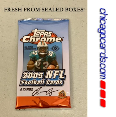 2005 Topps Chrome HOBBY Pack Look4 Aaron Rodgers Rookie RC Refractor AUTO - Image 1 of 4
