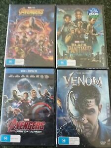 New/Sealed Avengers dvds, black panther and venom. Marvel DVD  Region 4 PAL