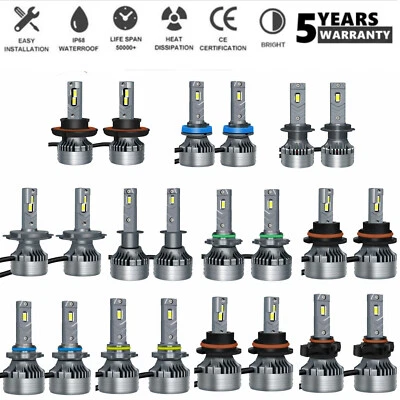 2-side H7 5202 LED Headlight Kit Low Beam Bulb Bright 6000K 60Days Free Return - Image 1 of 4