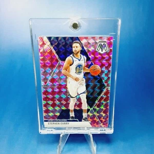 Steph Stephen Curry PINK MOSAIC WARRIORS PRIZM CARD - MINT - W/ CASE - Picture 1 of 12