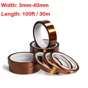 3D Sublimation Kapton Tape Heat Resistance Proof Tape for 3D Printer Heat Press - Picture 1 of 21
