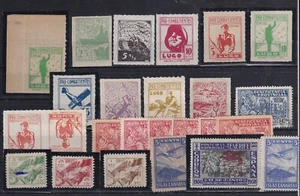 Españ. Guerra Civil. Conjunto de 25 sellos diferentes provincia - Picture 1 of 1