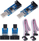 2Pcs Downloader Programmer for USBASP for ISP with Cable and 10Pin to 6Pin Adapt