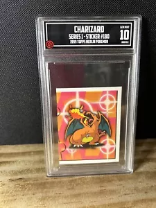 TCCG 10 ๐ Gem Mint 1999 Charizard Merlin Series 1 Pokemon Sticker #180 Puzzle - Picture 1 of 2