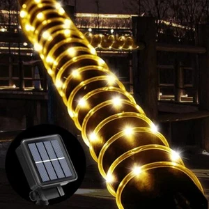 Solar Powered Led String Garden Rope Twinkle Fairy Lights Outdoor Patio Decor - Picture 1 of 21