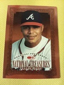 1997 ANDRUW JONES DONRUSS PREFERRED NATIONAL TREASURES CARD #179 ATLANTA BRAVES - Picture 1 of 2