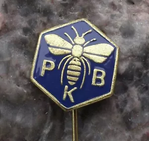 PKB Honey Bee Keeping Association Yugoslavia Hexagon Honeycomb PBK Pin Badge - Picture 1 of 7