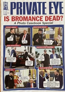PRIVATE EYE MAGAZINE #1651. 13 JUNE 2025. Is Bromance Dead? Trump/Musk - Picture 1 of 1