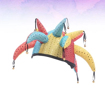  Crazy Hat Carnival Circus Party Hats Bell Clown Stage Performance - image 1 of 4