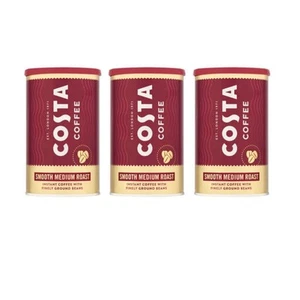 Costa Instant Smooth Medium Roast Coffee, 100g Pack of 3 - Picture 1 of 1