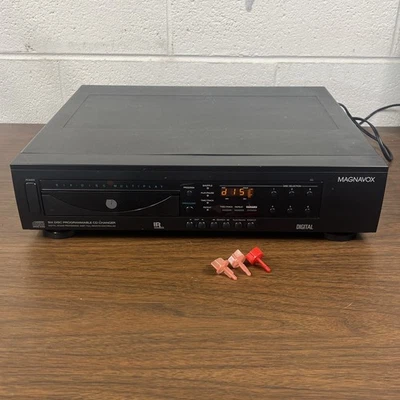 Philips Magnavox AK798C BK01 6 Disc CD Player Changer 1989 PARTS/REPAIR READ - Image 1 of 4