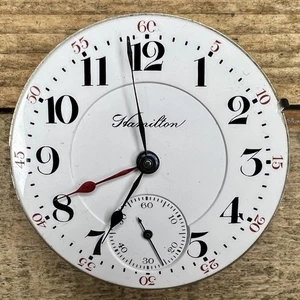 18s Hamilton Pocket Watch Movement - Grade 940 - 21 Jewels, Adjusted 5 Positions - Picture 1 of 2