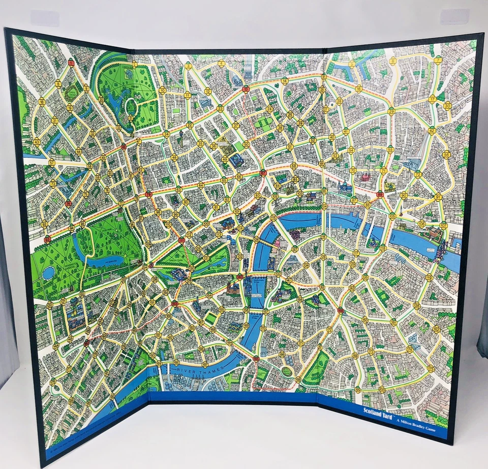 Tablero de juego Scotland Yard 1985 pieza de repuesto mapa London Otto Maier Verlag Foto 1 de 4