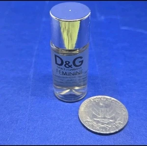 Miniature D & G Dolce & Gabbana Feminine 0.13 Fl. OZ. Splash Bottle No Box - Picture 1 of 5