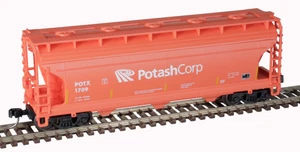 Atlas N Scale Potash Corp POYX #1709 ACF 3560 Covered Hopper 50-006-121 - Picture 1 of 1
