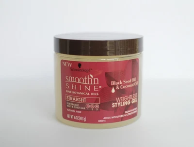 Gel recto Schwarzkopf Smooth N Shine gel de peinado sin peso 16 OZ Foto 1 de 4