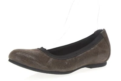 Mujer MUNRO 216001 Zapatos planos de ballet de cuero marrón talla 6 Foto 1 de 4