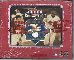 2001 Fleer Red Sox 100th baseball sealed hobby box 24 packs - Picture 1 of 2