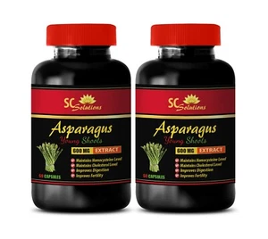 cholesterol essentials - ASPARAGUS YOUNG SHOOTS - fertility booster 2Bottl - Picture 1 of 9