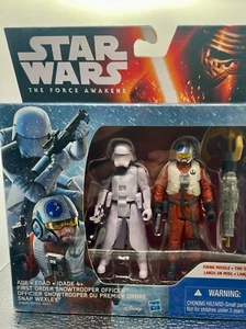 Star Wars First Order Snowtrooper Officer Snap Wexley Force Awakens 3.75" - Picture 1 of 8