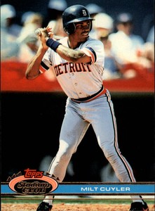 1991 Stadium Club Baseball #470 Milt Cuyler