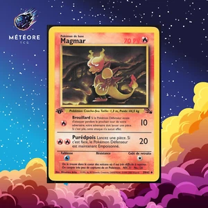 Carte Pokemon Magmar 39/62 Édition 1 Fossile Wizards Français - Imagen 1 de 2
