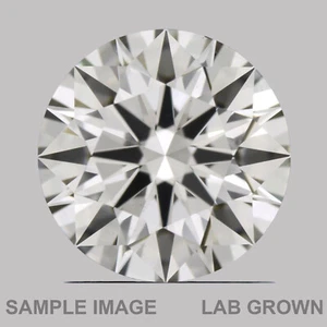Round Cut Lab Grown CVD Diamond F Color, SI1 Clarity 0.40 Carat - Picture 1 of 3