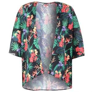 Ladies Designer Lee Cooper Lightweight Batwing Sleeves Printed Kimono Size 8-18 - Picture 1 of 11