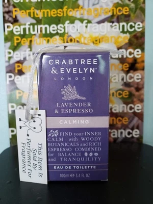 Crabtree & Evelyn LAVANDA Y ESPRESSO Eau de Toilette 3,4 OZ / 100 ml CAJA SELLADA Foto 1 de 4