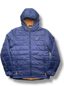 Peter Storm Puffer Jacket Men’s M Navy Hooded Coat Insulated Excellent - Picture 1 of 11