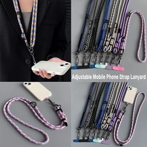 10 Colors Mobile Phone Strap Lanyard with Patch phone Cell Rope - Photo 1 sur 22